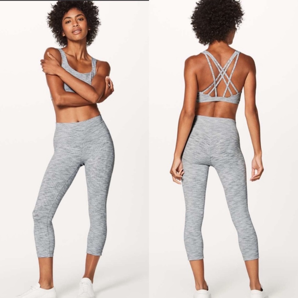 Lululemon Wunder Under Crop Hi-Rise Luxtreme White